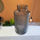 Vaso de vidro verde militar