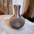 Vaso Decor 17cm - Brilho - Série Premium Ouro Rosê - Mod 01 - Moderno - Luxo