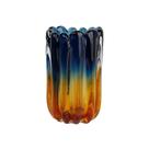 Vaso Decor Murano Vidro 23x14cm Fino Acabamento Mesa Casa - Paramount