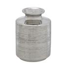 Vaso Decoração Prateado Rustico Sala Aparador Mesa Casa