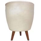 Vaso Decorativo 20cm Com Tripé De Madeira Para Plantas E Flores