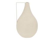 Vaso Decorativo Boho Chic Mesa Chão Redondo Em Poliresina
