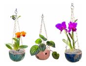 Vaso Decorativo Bolinha Para Pendurar Vaso Suspenso Com Corrente