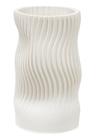 VASO DECORATIVO CERAMICA 3D (BRANCO) TORCIDO 30cm