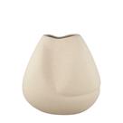 Vaso decorativo ceramica dueto lunar ii bege rustico 21cm