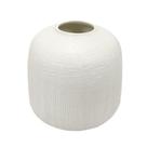 Vaso Decorativo Ceramica Texturizada Redonda Boca Pequena