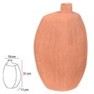 VASO DECORATIVO CERAMICA TEXTURIZADO TERRACOTA 31cm