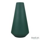 Vaso Decorativo Cone em Cerâmica Verde Musgo