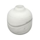 Vaso Decorativo Cristal Murano Branco Fosco Contemp Luxo