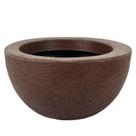 Vaso Decorativo Cuia Bacia Polietileno Suculenta Cactos 26cm modelo grafiato