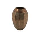 Vaso Decorativo de Chão Rústico Metal Bronze 35cm CR0173 BTC