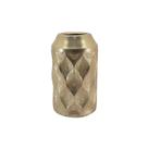 Vaso Decorativo de Chão Rústico Metal Dourado 43cm CR0171 BTC