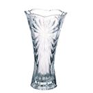 Vaso Decorativo de Vidro Transparente em Relevo 24x13x8cm Vaso Decorativo de Vidro Transparente em Relevo 24x13x8cm