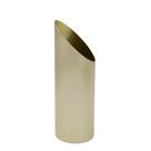 VASO DECORATIVO EM ACO INOX NA COR DOURADO - 23,5cm