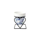 Vaso decorativo em ceramica com suporte 8x10cm