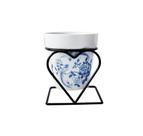 Vaso decorativo em ceramica com suporte 8x10cm