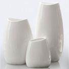 Vaso decorativo em cerâmica, conjunto de 3 brancos para decoração de casa Vaso decorativo em cerâmica, conjunto de 3 brancos para decoração de casa