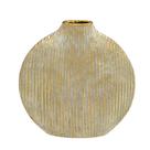 VASO DECORATIVO EM CERÂMICA DOURADO RUSTICO 24cm - Espressione VASO DECORATIVO EM CERÂMICA DOURADO RUSTICO 24cm - Espressione