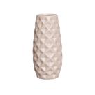 Vaso Decorativo em Cerâmica Home Modelo Diamond G Capuccino Fosco