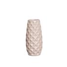 Vaso Decorativo em Cerâmica Home Modelo Diamond P Capuccino Fosco