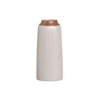 Vaso Decorativo em Cerâmica Home Modelo Waves M Rose Glamour