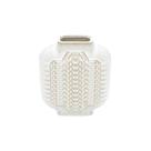 Vaso decorativo em cerâmica Royal Decor 19x8x20cm branco - Wolff