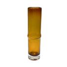 Vaso decorativo em vidro cilindrico marrom 24x6cm Vaso decorativo em vidro cilindrico marrom 24x6cm