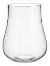 VASO DECORATIVO ENFEITE CASA 24x14x14cm VIDRO TRANSPARENTE