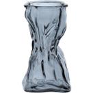 VASO DECORATIVO ENFEITE CASA AMASSADO HOME&CO VIDRO 17x7x9cm FUME