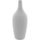 Vaso Decorativo Enfeite Casa Cerâmica 27x10x10cm Branco