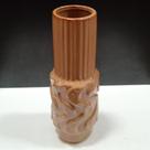 Vaso Decorativo Enfeite Casa Cerâmica 30x10x10cm Bege