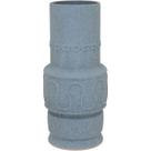 Vaso Decorativo Enfeite Casa Cerâmica 34x16x16cm Cinza
