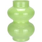 VASO DECORATIVO ENFEITE CASA DOIS GOMOS HOME&CO LEITOSO VIDRO 18x12x12cm VERDE