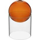 Vaso Decorativo Enfeite Casa Esfera Com Suporte Vidro 13x13x13cm âmbar Vaso Decorativo Enfeite Casa Esfera Com Suporte Vidro 13x13x13cm âmbar