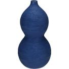 VASO DECORATIVO ENFEITE CASA ESFERAS HOME&CO CERÂMICA 28x14x14cm AZUL VASO DECORATIVO ENFEITE CASA ESFERAS HOME&CO CERÂMICA 28x14x14cm AZUL