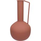 VASO DECORATIVO ENFEITE CASA GARRAFA HOME&CO METAL 26x13x13cm ROSA