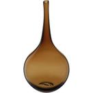 Vaso Decorativo Enfeite Casa Garrafa Home&co Vidro 33x17x17cm âmbar