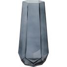 VASO DECORATIVO ENFEITE CASA GEOMÉTRICO HOME&CO VIDRO 25x8x8cm FUME