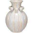 VASO DECORATIVO ENFEITE CASA HOME&CO CERÂMICA 34x24,5x24,5cm BEGE