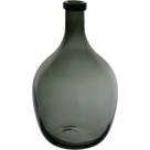 VASO DECORATIVO ENFEITE CASA HOME&CO VIDRO 30x18x18cm FUMÊ