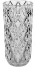 VASO DECORATIVO ENFEITE CASA MELLIONE CRISTAL ECO 28x14x14cm TRANSPARENTE