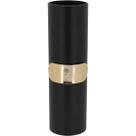 Vaso Decorativo Enfeite Casa Metal 34x10x10cm Preto