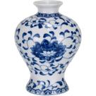 VASO DECORATIVO ENFEITE CASA REDONDO HOME&CO CERÂMICA 11x8x8cm AZUL
