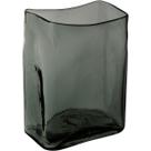 VASO DECORATIVO ENFEITE CASA RETANGULAR HOME&CO VIDRO 23x18x13cm FUMÊ