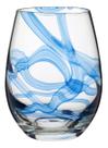 VASO DECORATIVO ENFEITE CASA SALA VIDRO 9x12x12cm AZUL