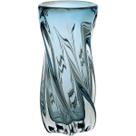 Vaso Decorativo Enfeite Casa Vidro 22x10x10cm Azul Vaso Decorativo Enfeite Casa Vidro 22x10x10cm Azul