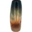 Vaso Decorativo Enfeite Casa Vidro 34x14x14cm Colorido