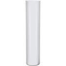 VASO DECORATIVO ENFEITE CASA VIDRO 80x18x18cm BRANCO