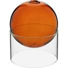 Vaso Decorativo Enfeite Esfera Com Suporte Vidro 10x10 Âmbar Vaso Decorativo Enfeite Esfera Com Suporte Vidro 10x10 Âmbar