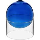 Vaso Decorativo Enfeite Esfera Com Suporte Vidro 10x10 Azul Vaso Decorativo Enfeite Esfera Com Suporte Vidro 10x10 Azul